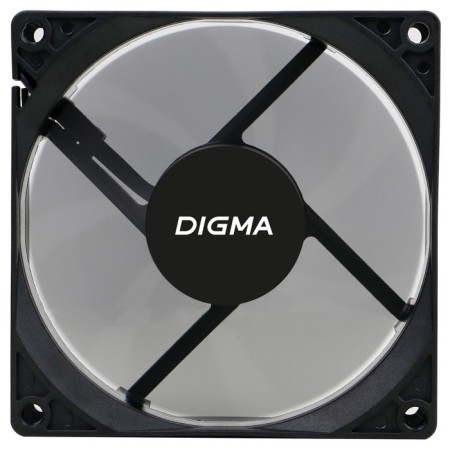DIGMA DFAN-90 fan 90x90x25mm black 3-Pin 4-Pin (Molex) 23db 82GR RET-5