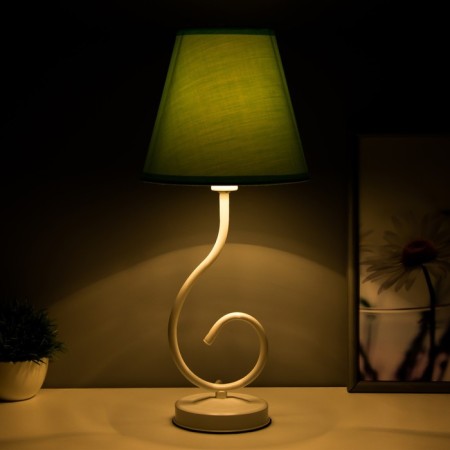 Lamp table bourgeois 1x15W E14 16x16x40cm white/apple Risalux-2