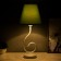 Lamp table bourgeois 1x15W E14 16x16x40cm white/apple Risalux