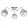 Laurah Laura 3x60W E27 Chrome 54x54x29 cm.