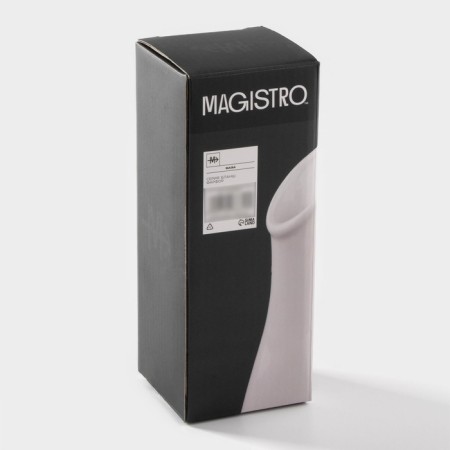 Vase for porcelain flowers Magistro "Blanche", 7 × 18.5 cm, white color-3
