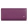 Wallet on the button, Dep. For bills/maps (6)/coins, purple color 18x9x2.5cm