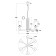 Suspended chandelier Arte Lamp Matar A4027LM-6PB, E14, 6x40 W, 65x65x48 cm, copper, transparent