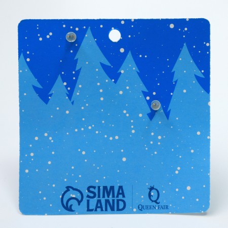 New Year! Earrings "New Year" snowman with toe, colored in gold-6