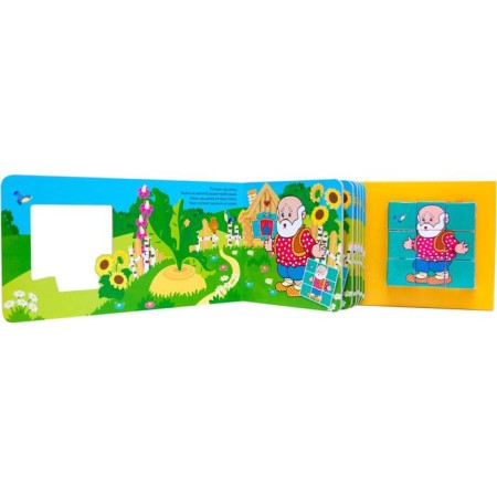 Favorite fairy tales with cubes. Turnip-1