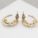 Earrings with pearls "bead" pea, color gold