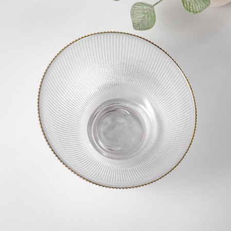 Glass salad "Orion", 600 ml, d = 17 cm, pearl color-2