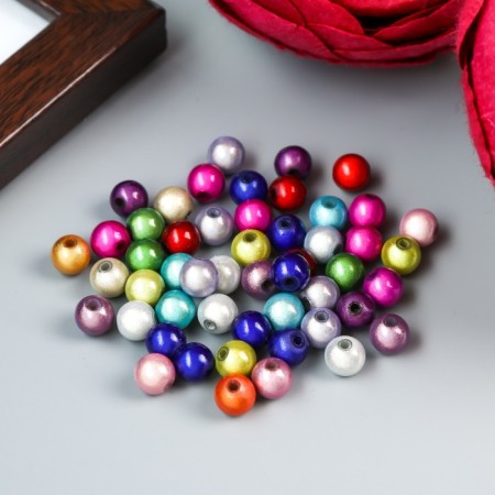 Beads for creativity round "Rainbow" set 10 grams 0.7x0.7 cm