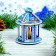 3D designer-suspension "Blue Lantern"