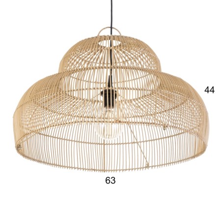 Tirting ceiling from the rattan "Tirta" 1x120W, E27, 60x60x37 cm-1