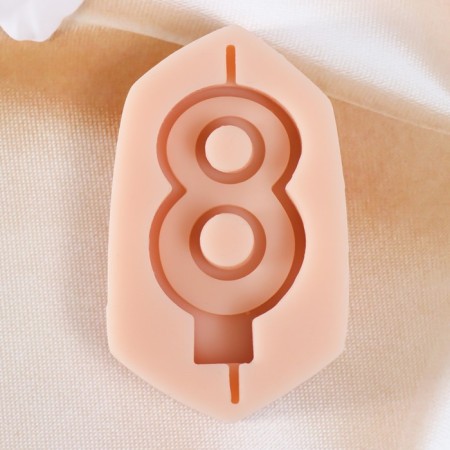 Mold for a candle "eight" 3.8x8.5x1 cm-1