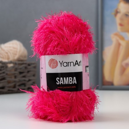 Samba yarn 100% polyester 150m/100g (2012 yar. Pink)