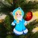 New Year's wooden pendant "New Year! Snow Maiden"