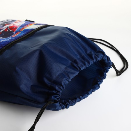 Bag for shoes on the lace, blue color-2