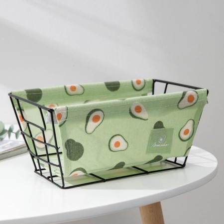 Basket for storage of the valve "Avocado", 26 × 15.5 × 11 cm, green color