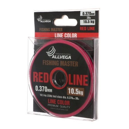 Monophile Fine Allvega Fishing Master, diameter 0.370 mm, test 10.5 kg, 30 m, ruby-1