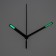 A set of 3 arrows for 50/70/77 mm clock, packing 10 pcs, black