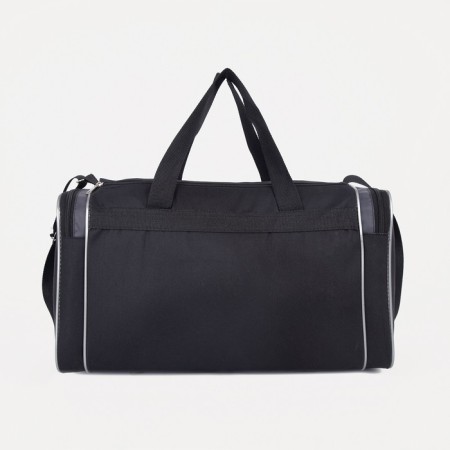 Sports bag with lightning, 3 outer pockets, black/gray color-1
