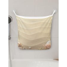 Organizer in a bath on the suction cups “composition on the sand”, for storing toys and trifles, size 33x39 cm