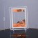 Sanding clock-picture "Erade", 23 x 17 cm, anti-stress, orange sand