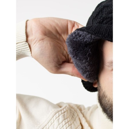 Male hat, size 52-56, black color-2