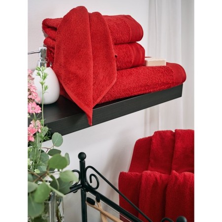 Tainted tange Guten Morgen, 400 gr, size 70x140 cm, red color-1