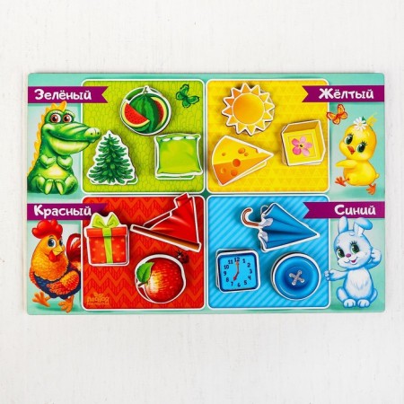 Puzzle Velcro "Colors and Forms"-1