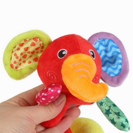 Stretching - spiral with toys arc on a stroller / crib for babies 0+ "Elephant Bright", crumb me-13