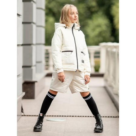 Куртка для девочки, рост 170 см, цвет молоко-2