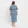 Women's bathrobe "Solvere", green/blue mix, size 52