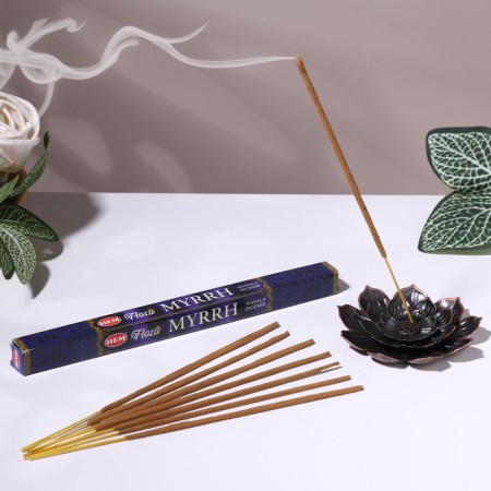 Incense hem "Flora Masala Myrrh. Mirra", 8 wands in packaging, four -grade