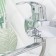 BUNNE BOOOU B8174-18F bathtub, pour 350 mm, shower set, brass, chromium