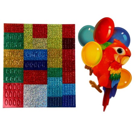Set for creativity: a set for drawing and mosaic sticker "Funny animals"-7