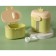 Container for storage of baby food "Crown", 360 gr., Green color