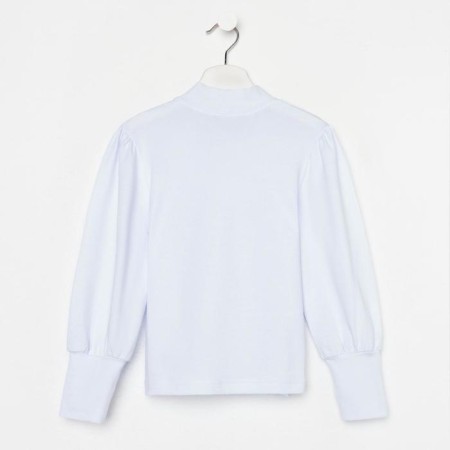 School blouse for a girl, white color, height 122 cm-6