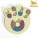 Intellectual toy for goodies "paw", 14 x 13.5 x 3 cm, green
