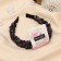 Brown hair rim, 2.5 cm, black