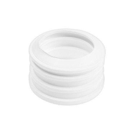 Transitional cuff Masterprof Isa. 131688, D = 50 x 40 mm, for sewer pipes, heaps, white-1