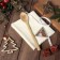 New Year. Set Gift shares Winter: white color, towel 35x60cm, HL 100%, VAF 220g/m2
