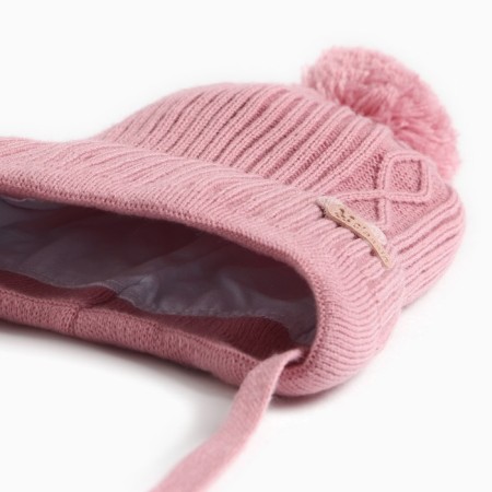 Children's hat, Powder/heart color, size 46-50-1
