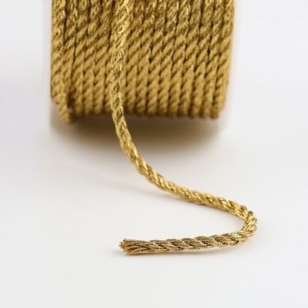 Thread for weaving, d = 3 mm, 15 ± 1 m, gold color-2