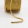 Thread for weaving, d = 3 mm, 15 ± 1 m, gold color