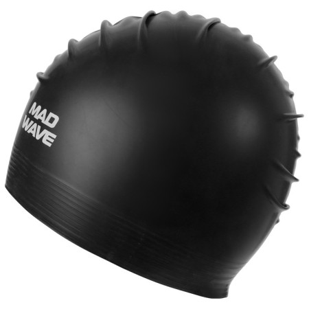Solid Soft latex cap, black color-1