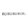 Cappio CVP003 hanger, metal, five -rose, chromium color