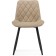 Stol on a metal frame Baoine used metal/velor, black/beige 50x55x83 cm