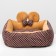 Lynchik "Milash", 52 x 42 x 15, calico, plush, beige-brown