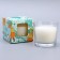 Aromatic candle in a glass "Bunch", faces, bergamot, peony, 60 grams