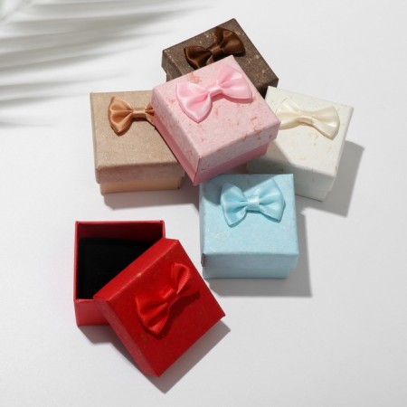 Gift box for the ring "Bow", 5 × 5, color mix-1