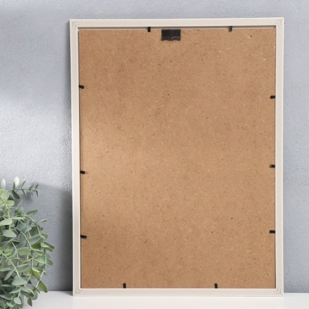 Photo frame plastic 30x40 cm "Elegy Cream" Silver internal stroke 42x32 cm-2
