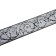 Bar for cornice "monogram", height 7 cm, length 25 m, white color with black